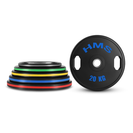 Talerze Obciążenia Olimpijskie Na Gryf Sztangę Gumowany HMS Zestaw 2x20 kg
