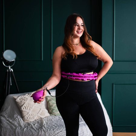HMS Hula Hop Odchudzające Z Wypustkami i Obciążnikiem + Pas Plus Size