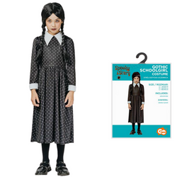 Strój Kostium Przebranie Sukienka Gotycka Uczennica Na Halloween GODAN