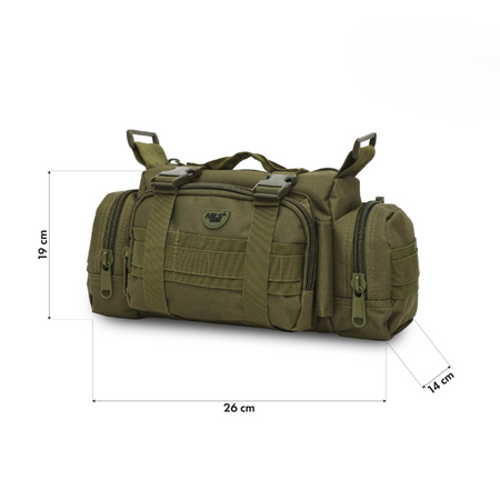 Saszetka Nerka Biodrowa Na Ramię Czarna Miejska Na Pasku Do Biegania 5 L