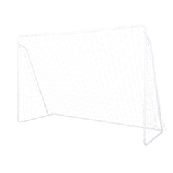 Siatka Do Bramki Piłkarskiej Metalowej Treningowej  Biała 215x152x76 cm