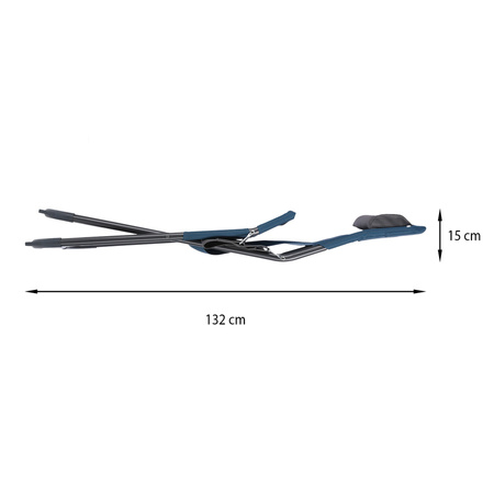 NILS Leżak Ogrodowy Turystyczny Plażowy Składany Regulowany + Poduszka