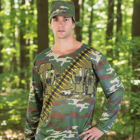 Kostium Strój Dla Dorosłych Żołnierz Przebranie Na Halloween Karnawał