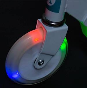 Hulajnoga Miejska Klasyczna Składana Dla Dzieci Regulowana Koła LED 120 mm