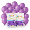Balony Lateksowe Klasyczne Pastelowe Lawendowe Na Urodziny 10" 200 szt.