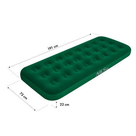 Materac Dmuchany Kempingowy Do Spania Jednoosobowy Turystyczny 191x73 cm