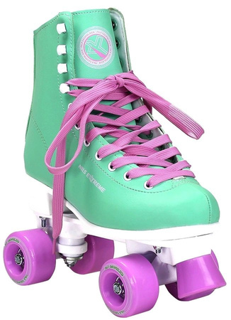 NILS Wrotki Skórzane Retro Sznurowane Damskie