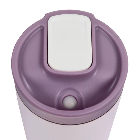 Kubek Termiczny Termos Turystyczny Stalowy Z Blokadą 540 ml Różowy