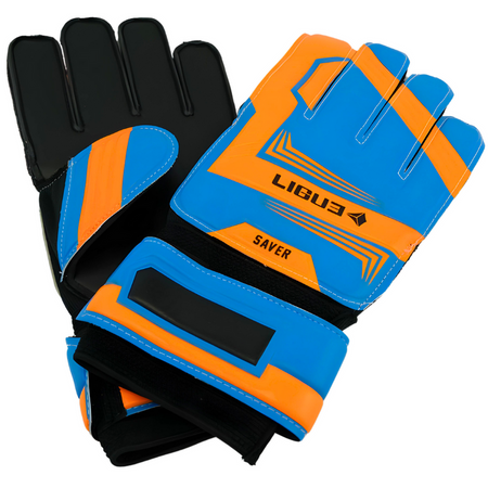 Rękawice Bramkarskie Piłkarskie Treningowe Dla Dzieci Na Rzep LIGUE