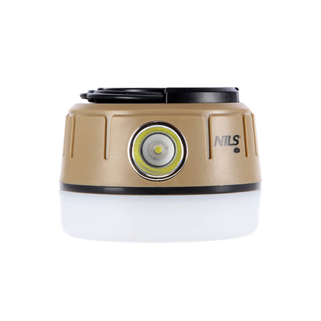 NILS Lampa Kampingowa Ze Stroboskopem Ładowana Przez USB 500 + 100 LM IPX4