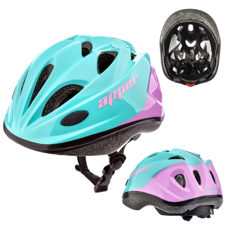 Kask Rowerowy Regulowany Dziecięcy Otwory Wentylacyjne + Zestaw Ochraiaczy