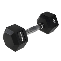 Ciężarek Hantla Hexagonalna Gumowana Do Treningu Siłowego Ćwiczeń HMS 6 kg