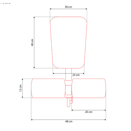 HMS Siedzisko Treningowe Do Ćwiczeń Z Blokadą Na Uda
