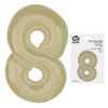Duży Balon Foliowy Na Urodziny Rocznice Jubileusze Latte Cyfra 8 92 cm