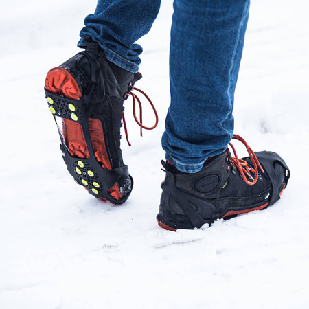 Czarne Nakładki Antypoślizgowa Na Buty NILS