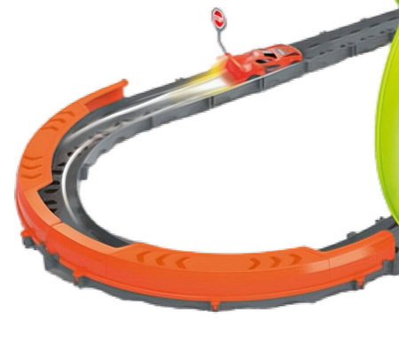 Tor Wyścigowy Samochodowy Pull Back Dla Dzieci + Samochód