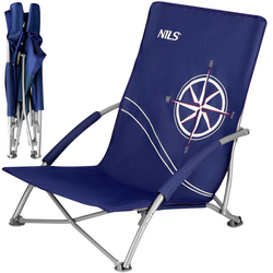 NILS Leżak Krzesło Plażowe Turystyczne Składane