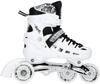 Łyżwy Rolki Regulowane LED Dziecięce Hokejowe 4w1 Łyżworolki Kauczukowe	