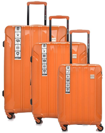Swissbags+ Zestaw 3 Walizek Na Kółkach Kabinowa Średnia Duża
