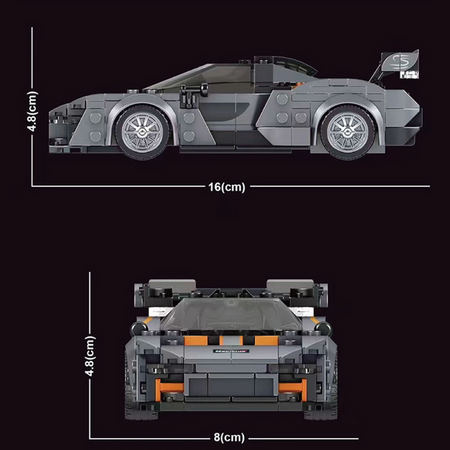 PO ZWROCIE Z USZKODZONĄ GABLOTKĄ Mould King Klocki Konstrukcyjne Samochód Wyścigowy 352 Elementy + Gablota