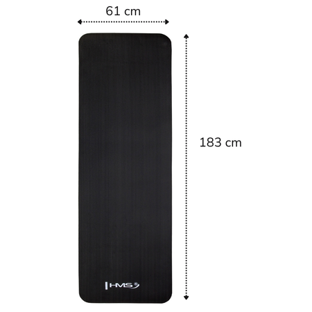 Mata Do Ćwiczeń Fitness Jogi Gimnastyczna Treningowa Gruba NBR 1,5 cm HMS