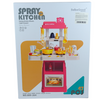 Duża Kuchnia Dla Dzieci 66 cm Kran Para Palniki + Akcesoria Spożywcze