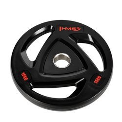 Talerz Olimpijski Żeliwny Ogumowany Na Gryf Sztangę Obciążenie 15 kg HMS