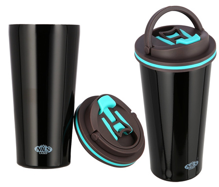 Kubek Termiczny Termos Turystyczny Stalowy Butelka Na Kawę Herbatę 500 ml