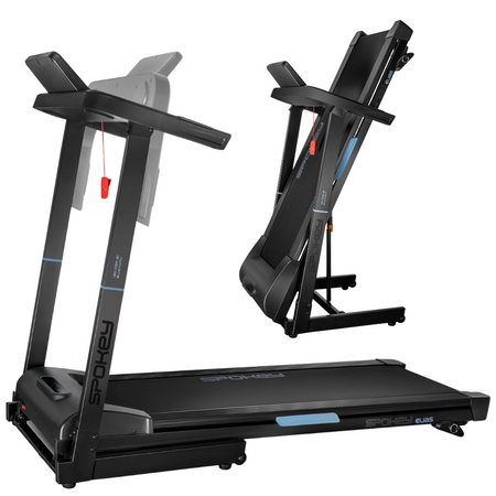 Bieżnia Elektryczna Z Poręczami Do Ćwiczeń Cardio 8 km/h Do 110 kg SPOKEY