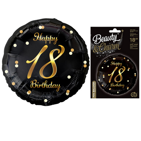 Balon Foliowy Dekoracyjny Ozdobny Imprezowy Na 18 Urodziny 18" GODAN