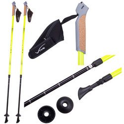 VIVO Rekreacyjne Kijki Kije Nordic Walking Regulowane 82-135 cm