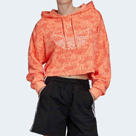 Bluza Damska Sportowa Z Kapturem Bawełniana ADIDAS