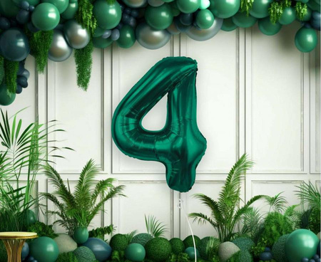 Balony Foliowe Cyfry Na 40 Urodziny Dekoracja Na Rocznicę 85 cm Zielone
