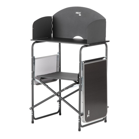 Szafka Turystyczna Kuchnia Kempingowa Składana Mebel Z Blatem i Osłoną NILS