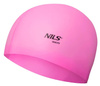 Czepek Pływacki Na Basen Silikonowy Do Pływania Kąpielowy Różowy NILS