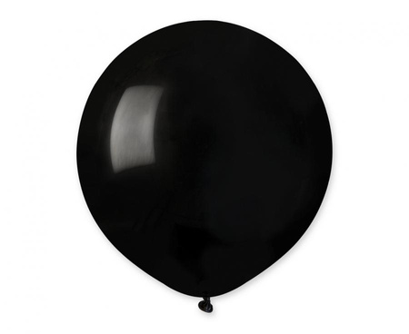 Balony Pastelowe Lateksowe Czarne Na Urodziny Dekoracja 19" - 25 szt.