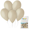 Balony Lateksowe Pastelowe Latte 12" 200 szt. Na Urodziny Wesele GEMAR