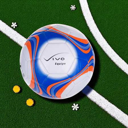 Piłka Nożna Rekreacyjna Treningowa Do Nogi EQUIPE Rozmiar 5 + Pompka