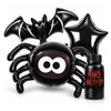 Balony Na Halloween 3 szt. Nietoperz Pająk Gwiazda + Sztuczna Krew 100 ml