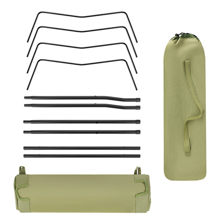 Łóżko Składane Polowe Turystyczne Leżak Leżanka Do 150 kg Przenośne NILS