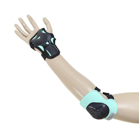 Kask Regulowany Ochronny + Ochraniacze Zestaw Na Rolki Rower Hulajnogę NILS