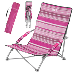 Leżak Ogrodowy Plażowy Składany Fotel Turystyczny Do Ogrodu + Pokrowiec