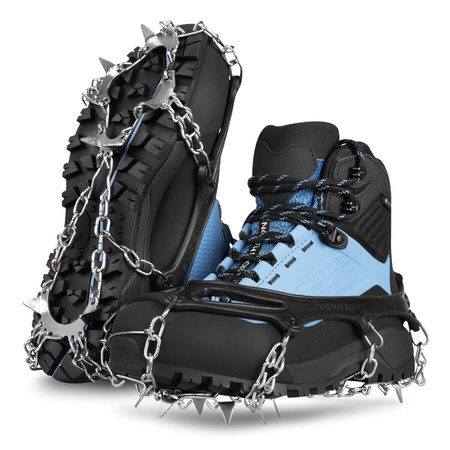 Raczki Turystyczne Antypoślizgowe Łańcuchy Nakładki Na Buty 11 Zębów SPOKEY