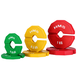 Talerze Progresywne Na Sprzęt Sztangę Gryf HMS Zestaw 2x0,25 2x0,5 2x1 kg