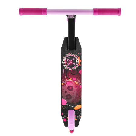 Hulajnoga Wyczynowa Stunt Freestyle Do Trików Różowa Młodzieżowa Czaszka