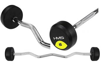 HMS Sztanga Gryf Łamany Z Obciążeniem Do Ćwiczeń 40 kg