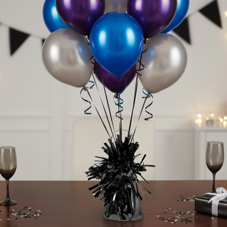 Ciężarek Obciążnik Do Balonów Z Helem Czarny Foliowy Dekoracyjny 145 g