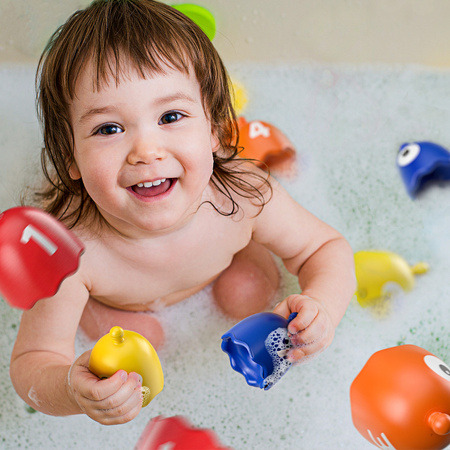 Zabawka Edukacyjna Piramidki Kubki Do Układania Z Cyferkami TOP BRIGHT