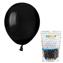 Balony Lateksowe Pastelowe Czarne Na Urodziny Ślub Wesele 5" - 100 szt.