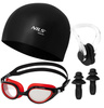 Zestaw Dziecięcy Na Basen Okularki + Czepek + Zatyczki Do Wody NILS